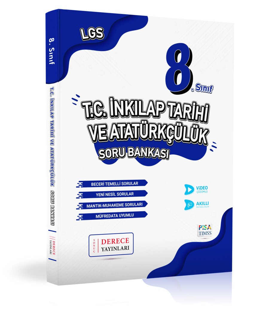 Derece Yayınları 8. Sınıf LGS İnkılap Tarihi ve Atatürkçülük Soru Bankası